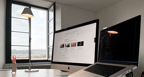 iMac im Büroe der Webagentur Webgarten